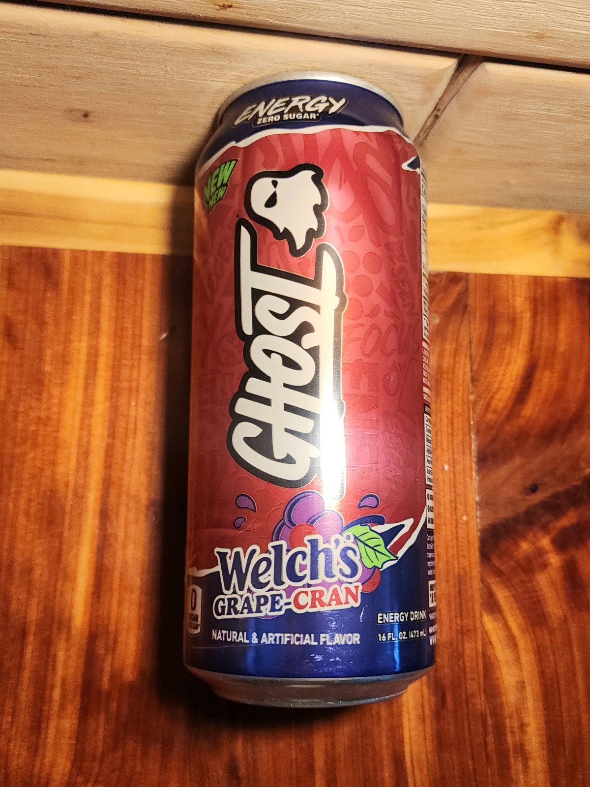 GHOST ENERGY Welch's Grape Cran Zero Sugar Energy Drink, 16 fl oz