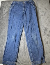 VTG LIZ CLAIBORNE Women  s Denim Jeans Mom Blue Medium Wash Pleated Front Sz 8 R