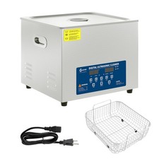 Ultrasonic Cleaner with Heater Timer Basket Digital Sonic Machine 22L