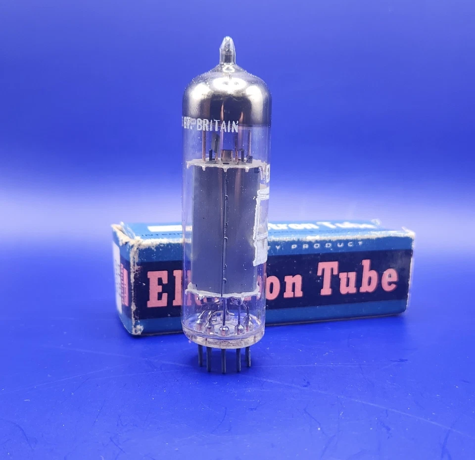Fuerte tubo de vacío IEC Mullard 6BQ5 EL84 Hickok probado y garantizado Foto 3 de 4