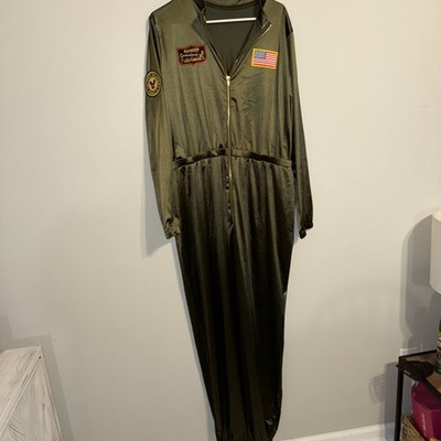 Leg Avenue Official Licensed Top Gun Parachute Flight Suit costume
