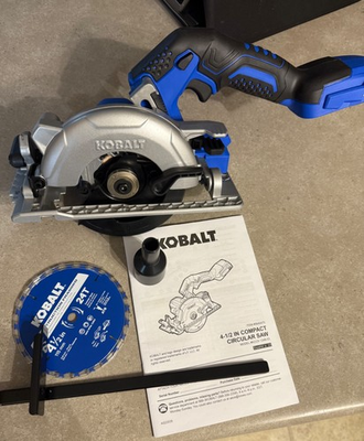 #ad NEW Kobalt 24V 24Volt 4 1 2quot; Compact Brushless Circular Saw Tool Only $69.00