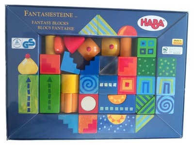 HABA Fantasiesteine Bausteine Holz Mehrfarbig Geometrisch Kinder Spielzeug