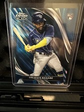2024 Topps Chrome Black - Osleivis Basabe #15 Blue Refractor /75 (RC)