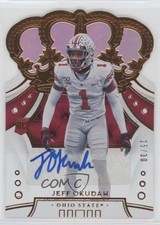 2020 Panini Chronicles Draft Picks Holo Signatures 25/30 Jeff Okudah #3 Auto 1og