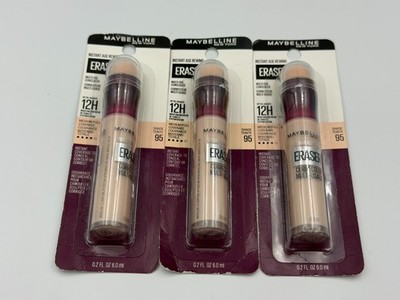 LOT OF 3 Maybelline Instant Age Rewind Eraser Multi Use Concealer Shade #95 NEW