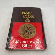 NEW SEALED Vintage Holy Bible Nelson NKJV Red Letter 412BR Leatherflex NOS