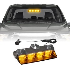 24led Amber Emergency Strobe Lights Dash Safety Warning Hazard Windshield Lights 24led Amber Emergency Strobe Lights Dash Safety Warning Hazard Windshield Lights