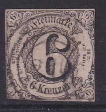 Altdeutschland Thurn und Taxis Mi.-Nr. 9 mit Vierring-O 