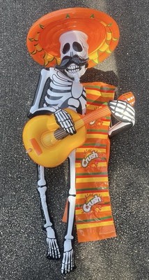 Orange Crush Inflatable Skelaton Guitar Promotional Display 40  x 16 