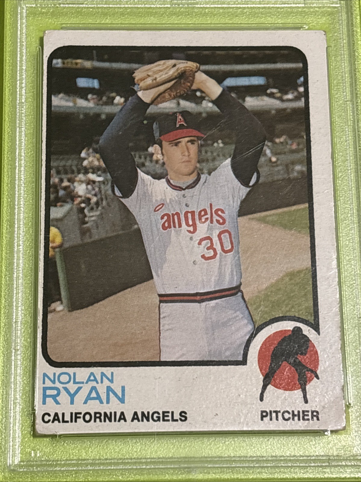 1973 Topps Nolan Ryan #220 PSA 3 Angels Hall of Fame Pitcher. view 3
