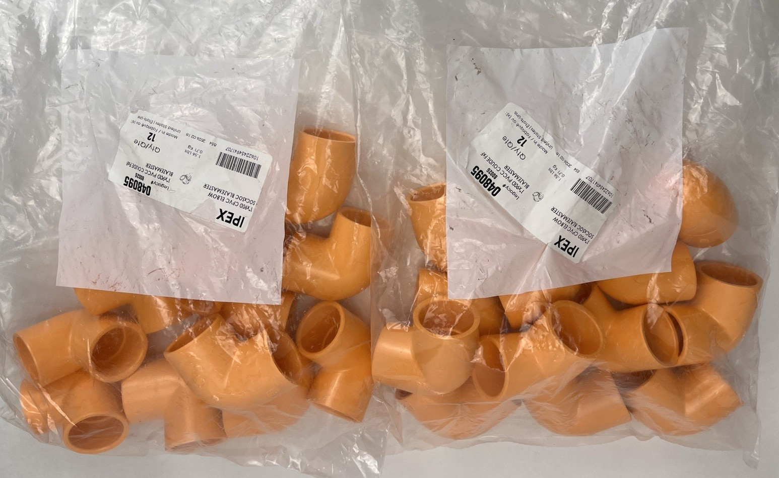 24-pc IPEX 1"x90D CPVC Elbow socxsoc Blazemaster 048095 Fire Sprinkler Pipe