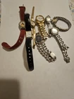 Lot Of 8 Women's Watches Plus Vintage Timex Leather Bands