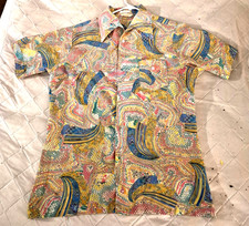 Mens Vintage Hawaiian Shirt- Large; Free Shipping  2 