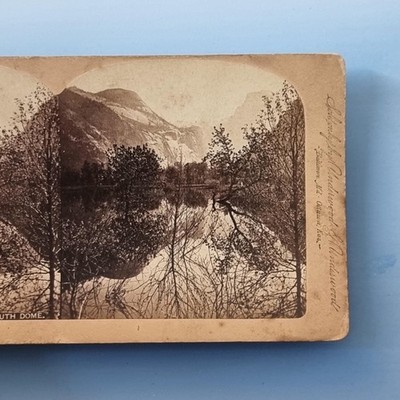 Kalifornien CA Amerika Stereoview um 1895 Echtfoto Yosemite Valley Bergblick
