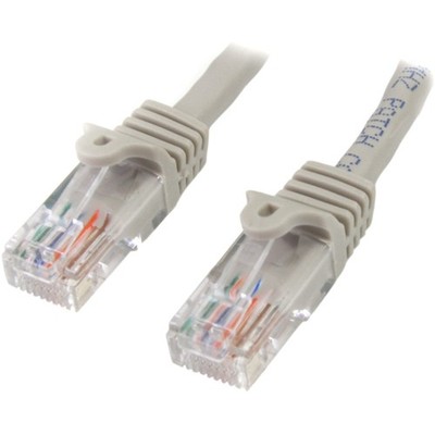 Startech 45PATCH15GR 15ft Gray Cat5e Utp Patch Cable RJ45 M-F