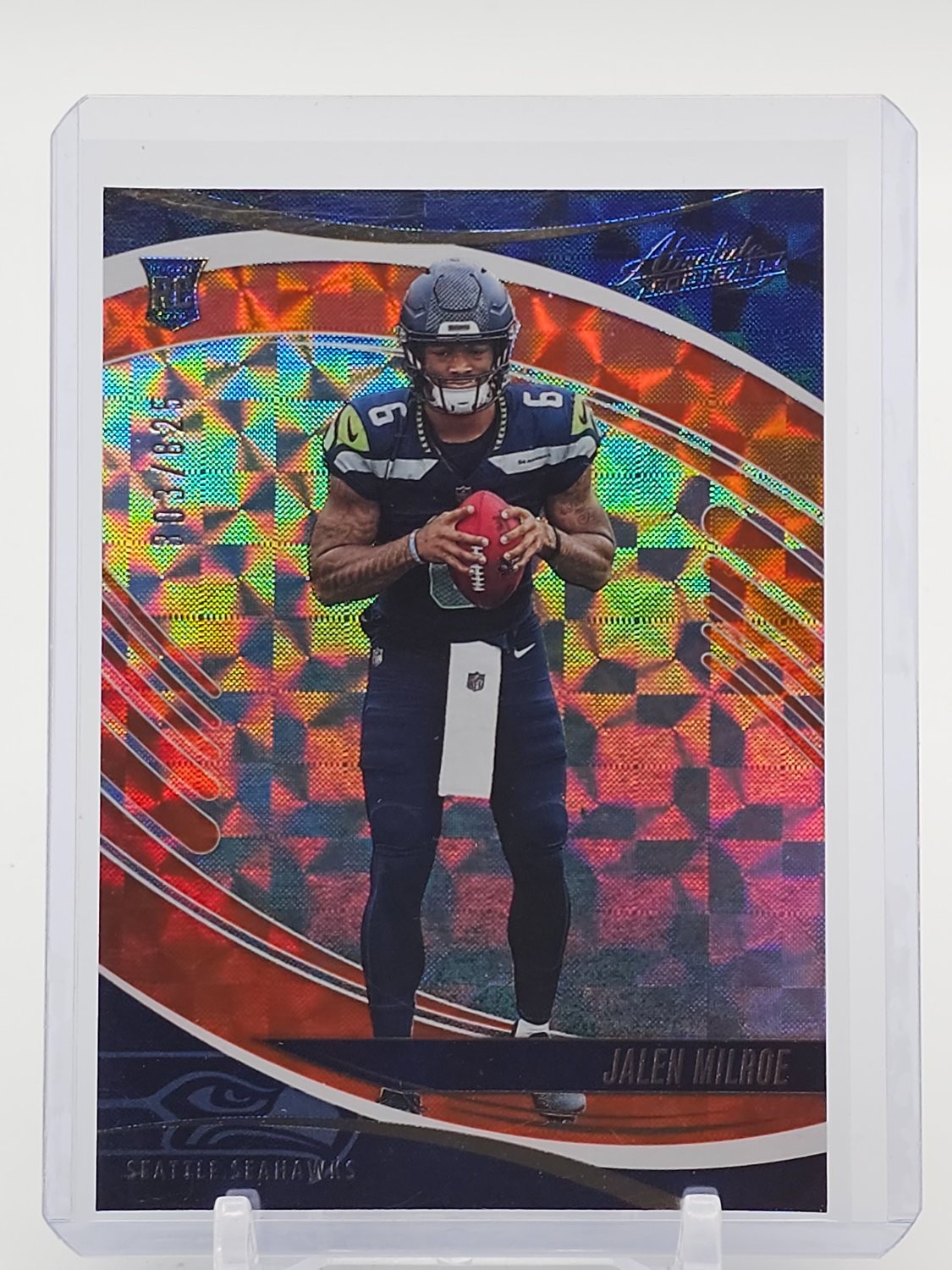 2025 Absolute Orange Mosaic Jalen Milroe #132 Orange Mosaic /125