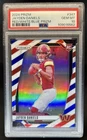 2024 Panini Prizm Jayden Daniels RC Red White and Blue #347 Commanders PSA 10