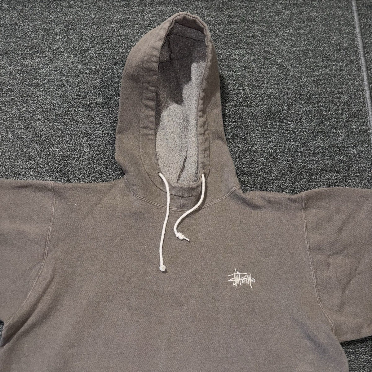 Vintage Stussy 80s Hoodie Sweatshirt Beach Baja Pullover Surf