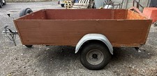 Wooden trailer tilt bed 6 x4 ATV bike project Mower