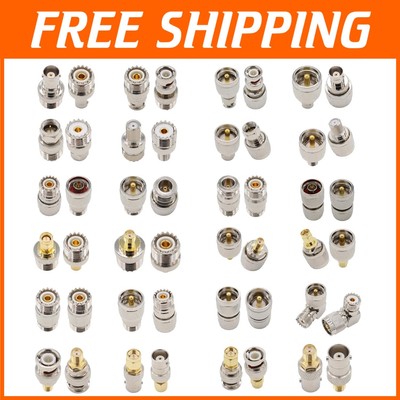 Complete 24-Piece RF Coaxial Connectors Set for Diverse Radio Applications