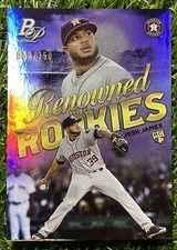 2019 Bowman Platinum Josh James Renowned Rookies Purple Parallel #RR-7 053/250