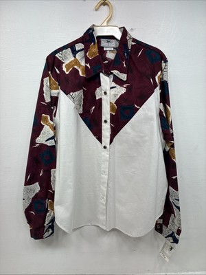 New Women s Cowboy Threads Multicolor Long Sleeve Button Up XL II-44