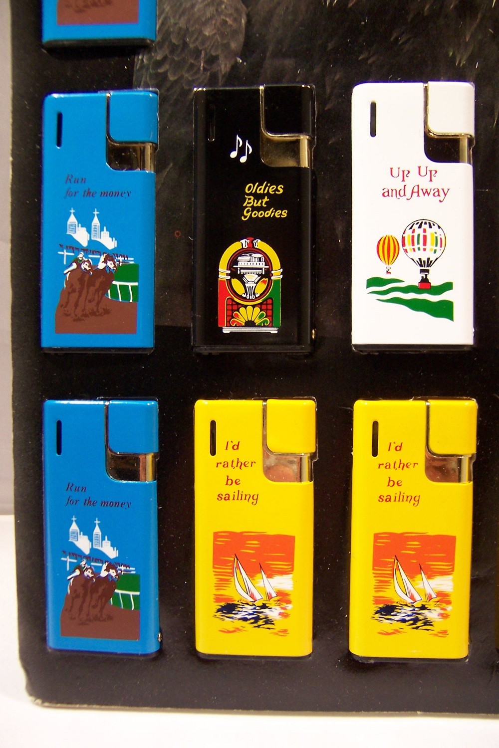 12pc VINTAGE LOT EXCELLENCY ELECTRONIC REFILLABLE BUTANE LIGHTERS W/ DISPLAY NEW