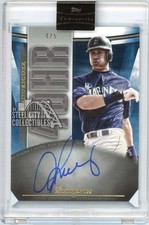 Alex Rodriguez 2021 Luminaries Home Run Kings Blue Autograph Card #HRK-ARO 4/5
