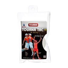 Tourna Tac High Performance Tennis Grips XL White 10 Pack Sweat Absorbing