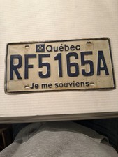 2000 QUEBEC LICENSE PLATE FRA4284