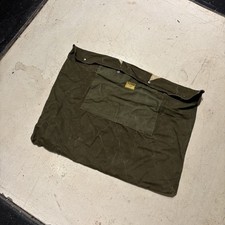 Vintage Green Canvas Bag Snap Top As Is Worn Flaws Utility