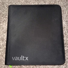 Vault X Black 12 Pocket Exo-Tec Zip Binder - New - VaultX - NOT USED
