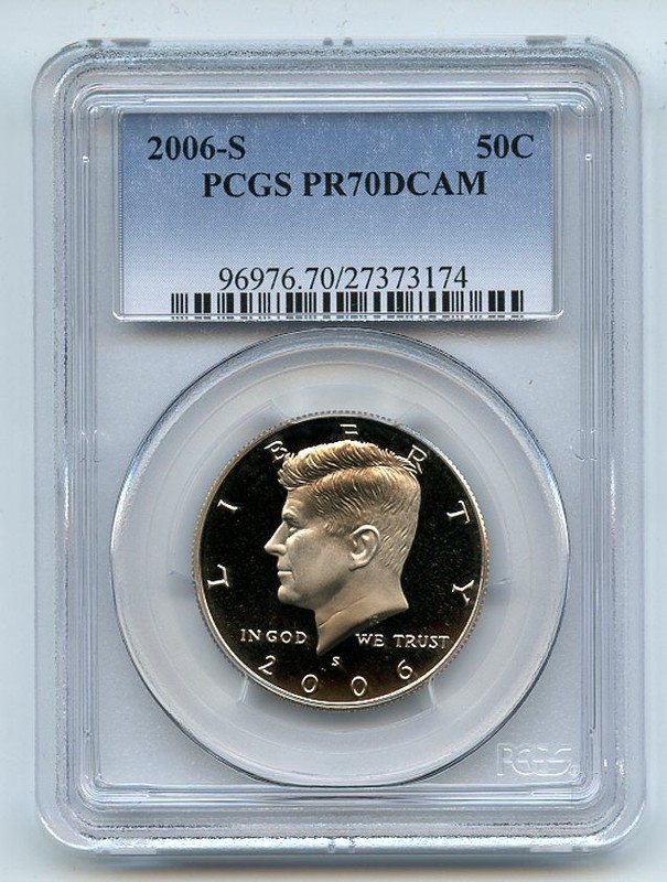 2006 S 50C Kennedy Half Dollar PCGS PR70DCAM