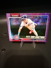 Topps 2025 Series One Pete Crow-Armstrong #196 Pink Holo Foil Chicago Cubs