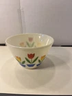 Vintage Fire King Tulip Pattern. Mixing Bowl 8 1/2” D 5 3/4” H Display Only