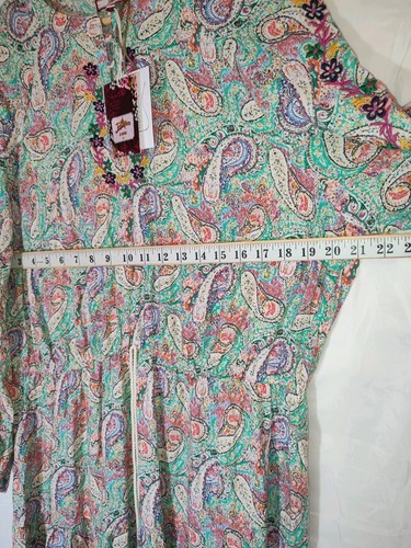 Joe Browns Dress Womens Pastel Paisley Maxi Boho Hippie Long Size 20 BNWT New - Picture 6 of 12