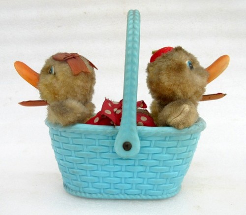 Lot De 2 Figurines Canards En Celluloïd – Vintage Japon – Anciennes