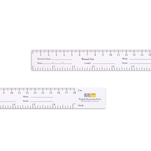 100 Pack Wound Measuring Tape Me dical Medimeter 18cm / 7 Educare Wound Ruler - Picture 3 of 8