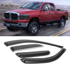 For Dodge Ram 1500/2500/3500 Quad CAB 02 03-2009 Window Vent Visor Rain Guards J