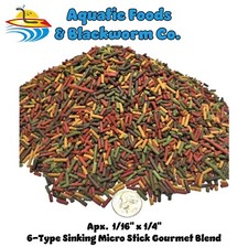 6-Type Sinking Micro Stick Blend, Shrimp, Snails, Catfish, Plecos GB-130