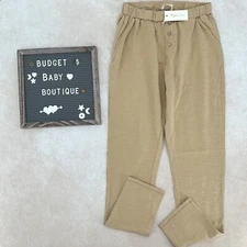 NWT RYLEE + CRU Khaki Knit Cru Pants Size 12-14Y