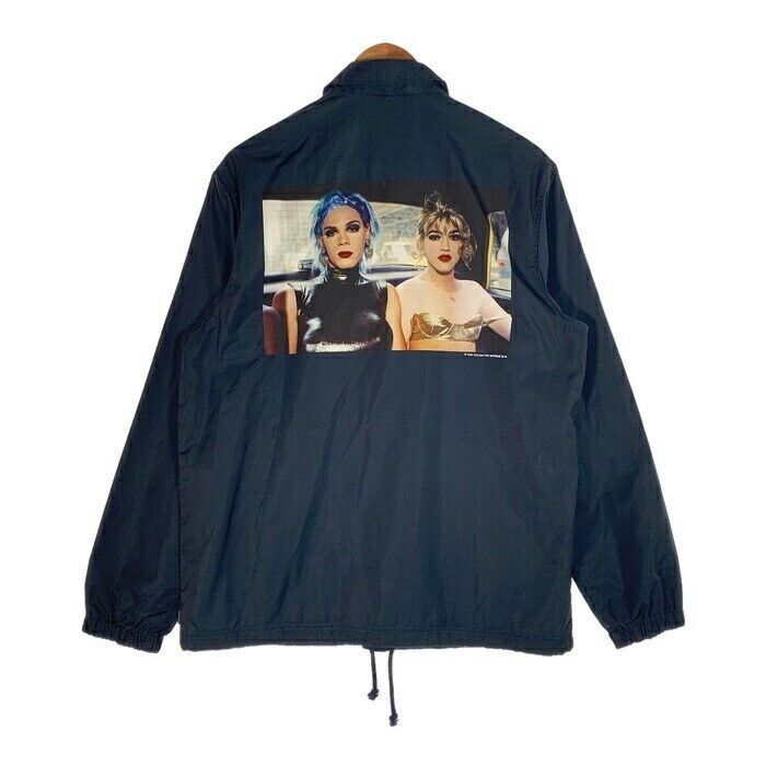 Supreme 18SS Nan Goldin Print Coach Jacket Navy Polyester Supreme 18SS Nan Goldin Print Coach Jacket Navy Polyester