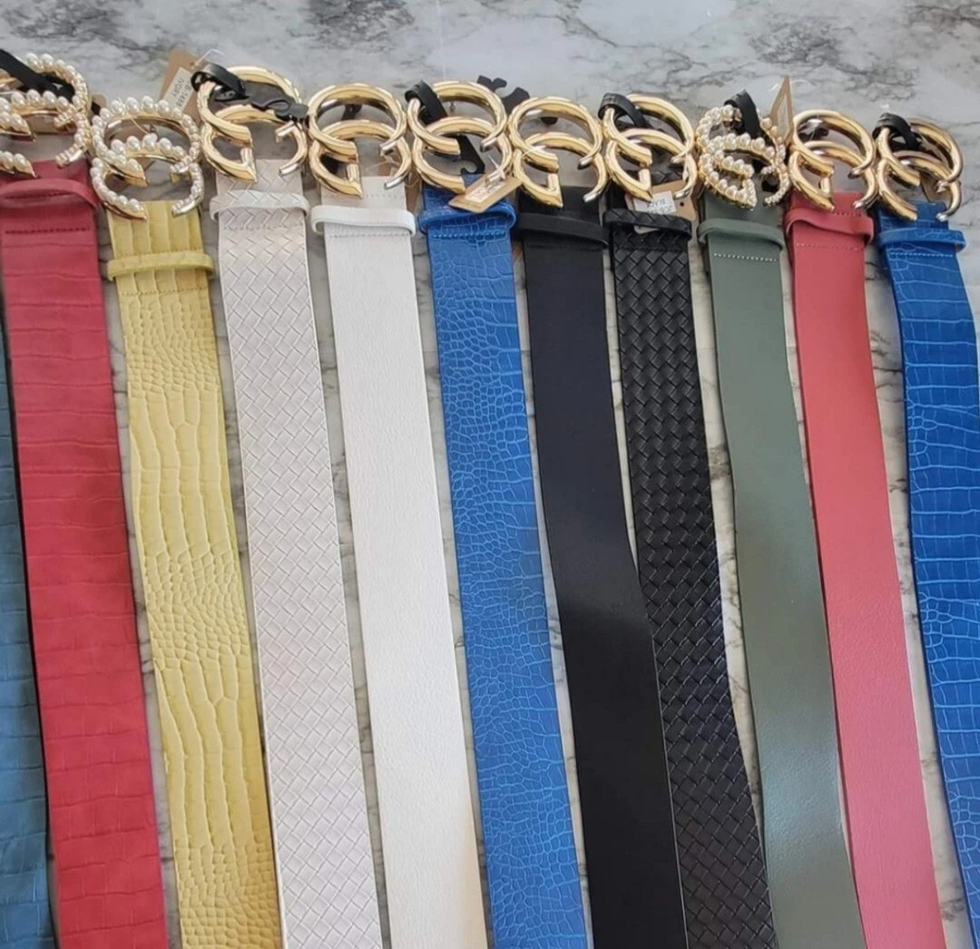 NEW! Wholesale Lot of 100 New Women’s Fashion Belts. Various Sizes & Brands NEW Wholesale New Women main image 3