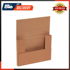 Kraft Easy-Fold Corrugated Cardboard Mailing Boxes 9 5/8" X 6 5/8" X 1 1/4"
