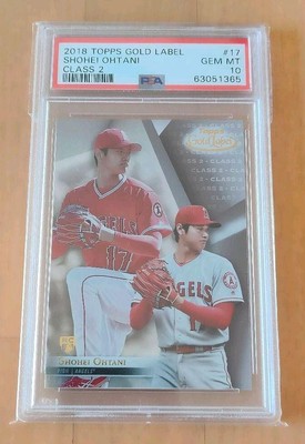 2018 Topps Gold Label RC Shohei Ohtani PSA10 GEM MT Rookie 