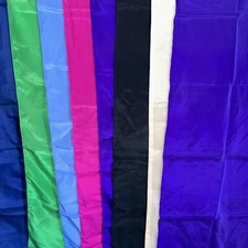 Lot Of Seven Solid Colored Rectangle Scarves  Boating, Cruises, Beach Vacation