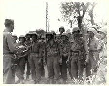 WWII US ARMY  OFFICIAL PHOTOGRAPH LTG MARK CLARK SALERNO ITALY 28 SEPT 43