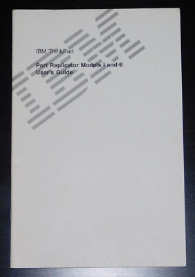 Bedienungsanleitung User's Guide Manual IBM Port Replicator Models I und II  1 2