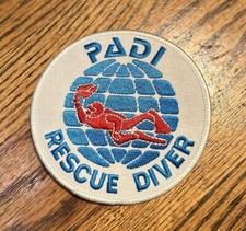PADI RESCUE DIVER Patch, Scuba Diving Certification